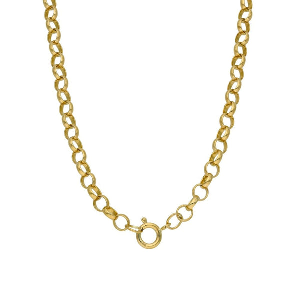 9ct Yellow Gold Belcher Chain - 23" - 19.1g
