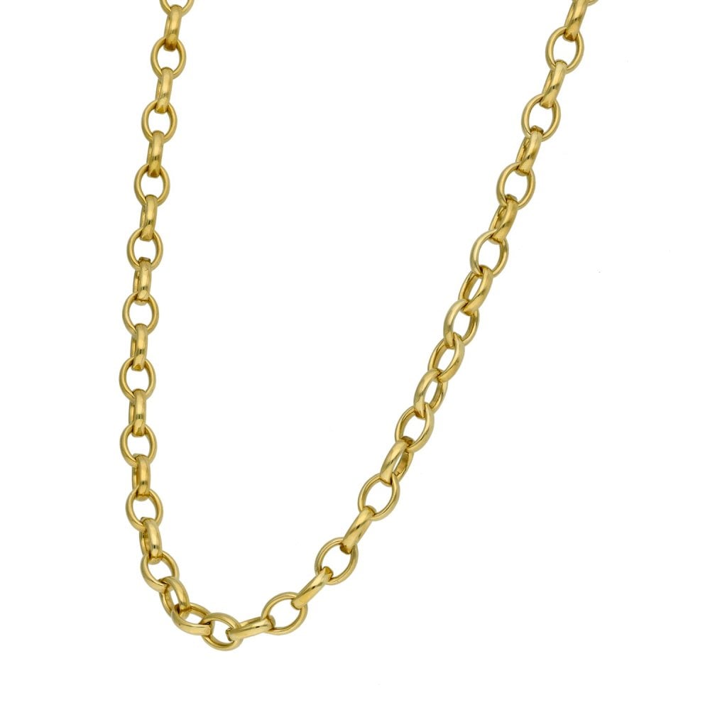 9ct Yellow Gold Belcher Chain - 25" - 22.9g