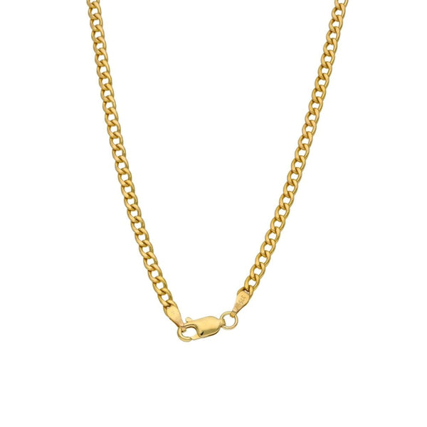 Gents 9ct Yellow Gold Curb Chain - 24" - 4.9g