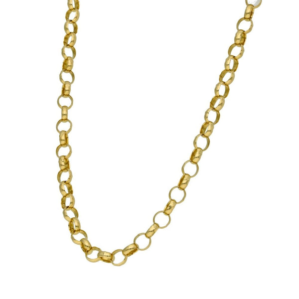 9ct Yellow Gold Round Belcher Chain - 20" - 15.0g