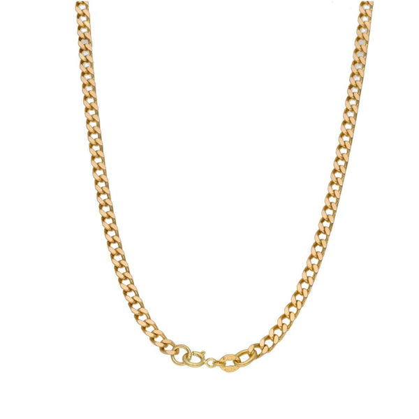 9ct Yellow Gold Curb Chain - 20" - 12.6g