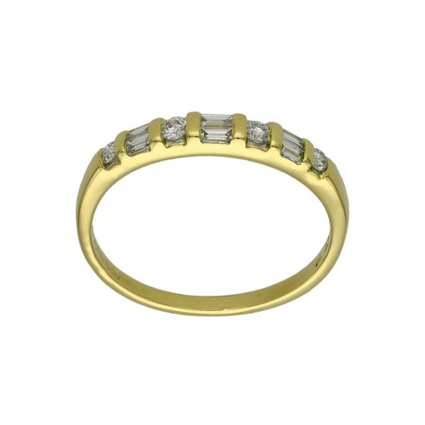 Ladies 18ct Yellow Gold Diamond Half Eternity Ring - 0.25ct