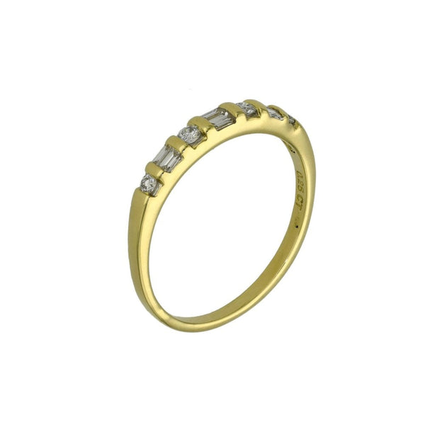 Ladies 18ct Yellow Gold Diamond Half Eternity Ring - 0.25ct