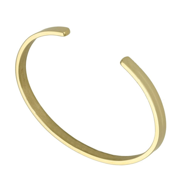 Gents 9ct Yellow Gold Cuff Bangle - 18.5cm - 18.0g.