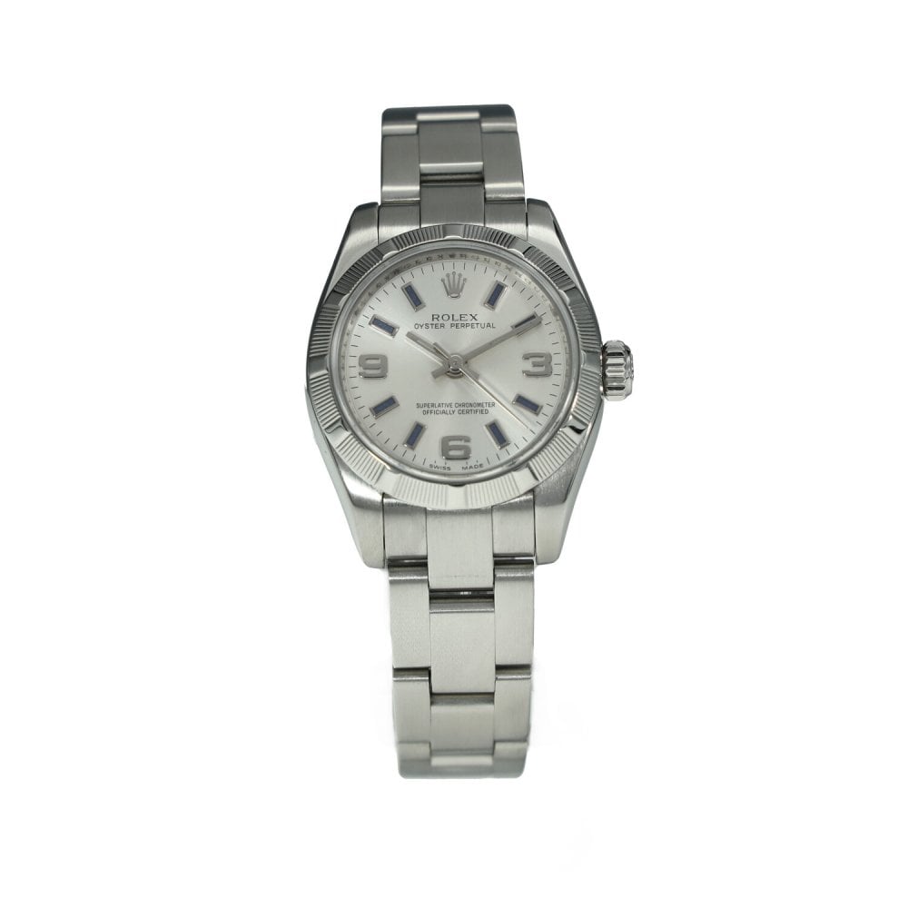 Oyster Perpetual 176210 - Ladies Watch - Silver Dial - 2008