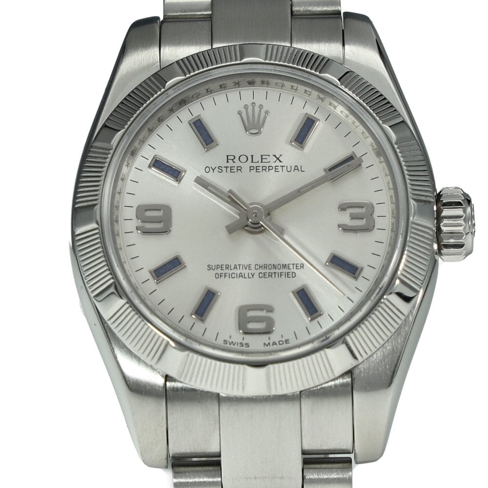 Oyster Perpetual 176210 - Ladies Watch - Silver Dial - 2008