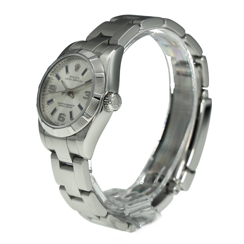 Oyster Perpetual 176210 - Ladies Watch - Silver Dial - 2008