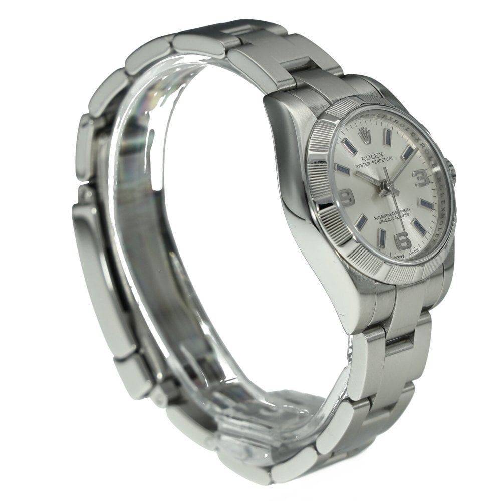 Oyster Perpetual 176210 - Ladies Watch - Silver Dial - 2008