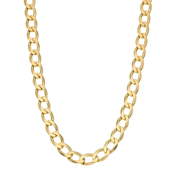 9ct Yellow Gold Curb Chain - 23.8g - 24"