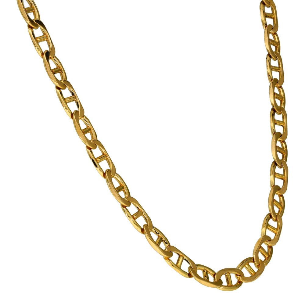 9ct Yellow Gold Anchor Chain - 23" - 23.4g