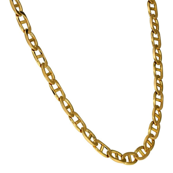 9ct Yellow Gold Anchor Chain - 23" - 23.4g