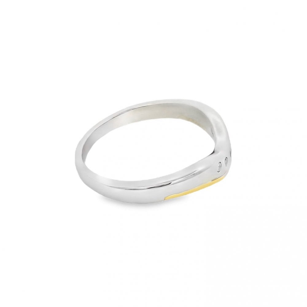 Ladies Platinum Diamond Enhancer Ring - 0.05ct