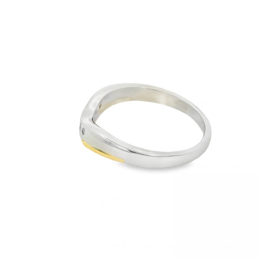 Ladies Platinum Diamond Enhancer Ring - 0.05ct
