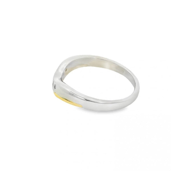 Ladies Platinum Diamond Enhancer Ring - 0.05ct