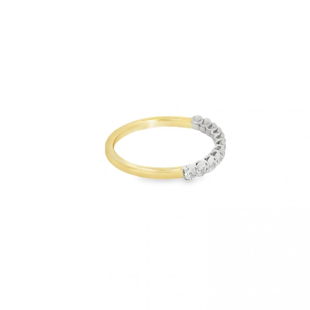 18ct Yellow Gold 0.60ct Diamond Set Eternity Ring - Size M