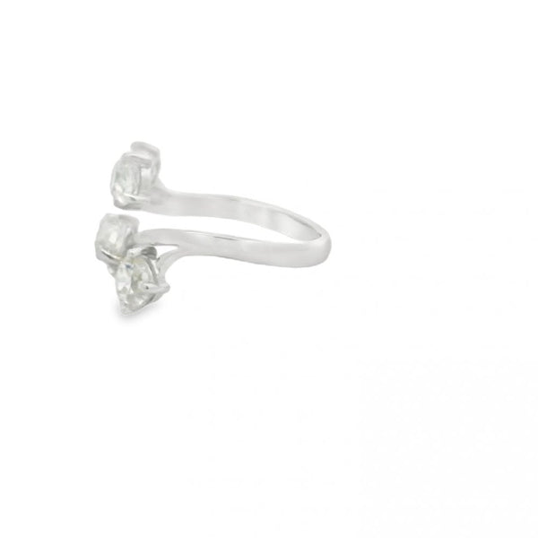 18ct White Gold Diamond Scatter Twist Ring - 1.75ct - Size N