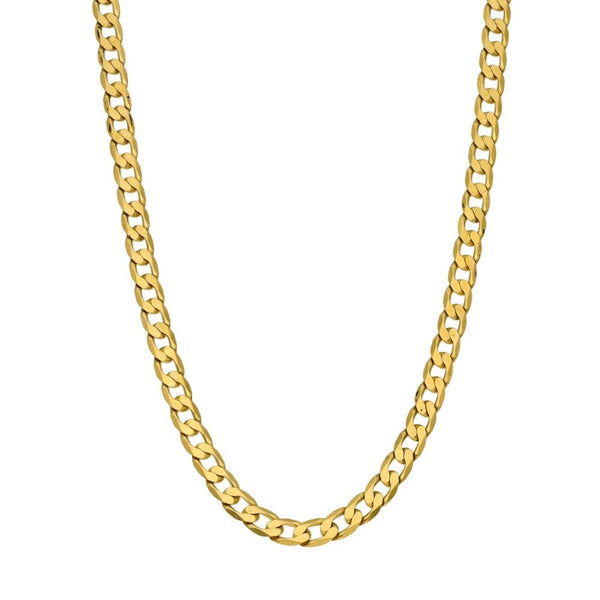 9ct Yellow Gold Curb Chain - 24" - 12.3g