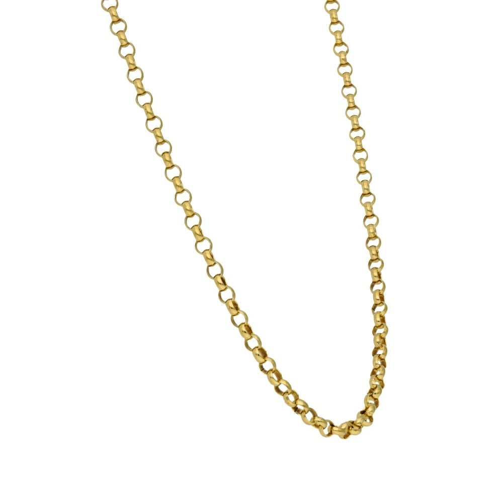 Gents 9ct Yellow Gold Belcher Chain - 25" - 11.9g