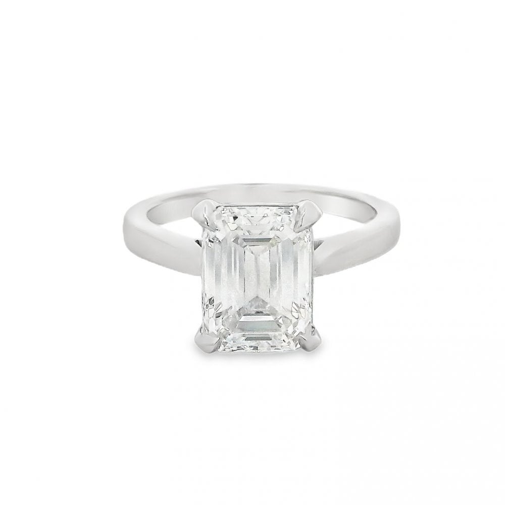 Platinum Certified Diamond Engagement Ring - VVS1 - 3.21ct