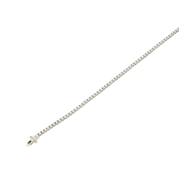 Platinum Diamond Tennis Bracelet - 7" - 6.4g - 1.00ct