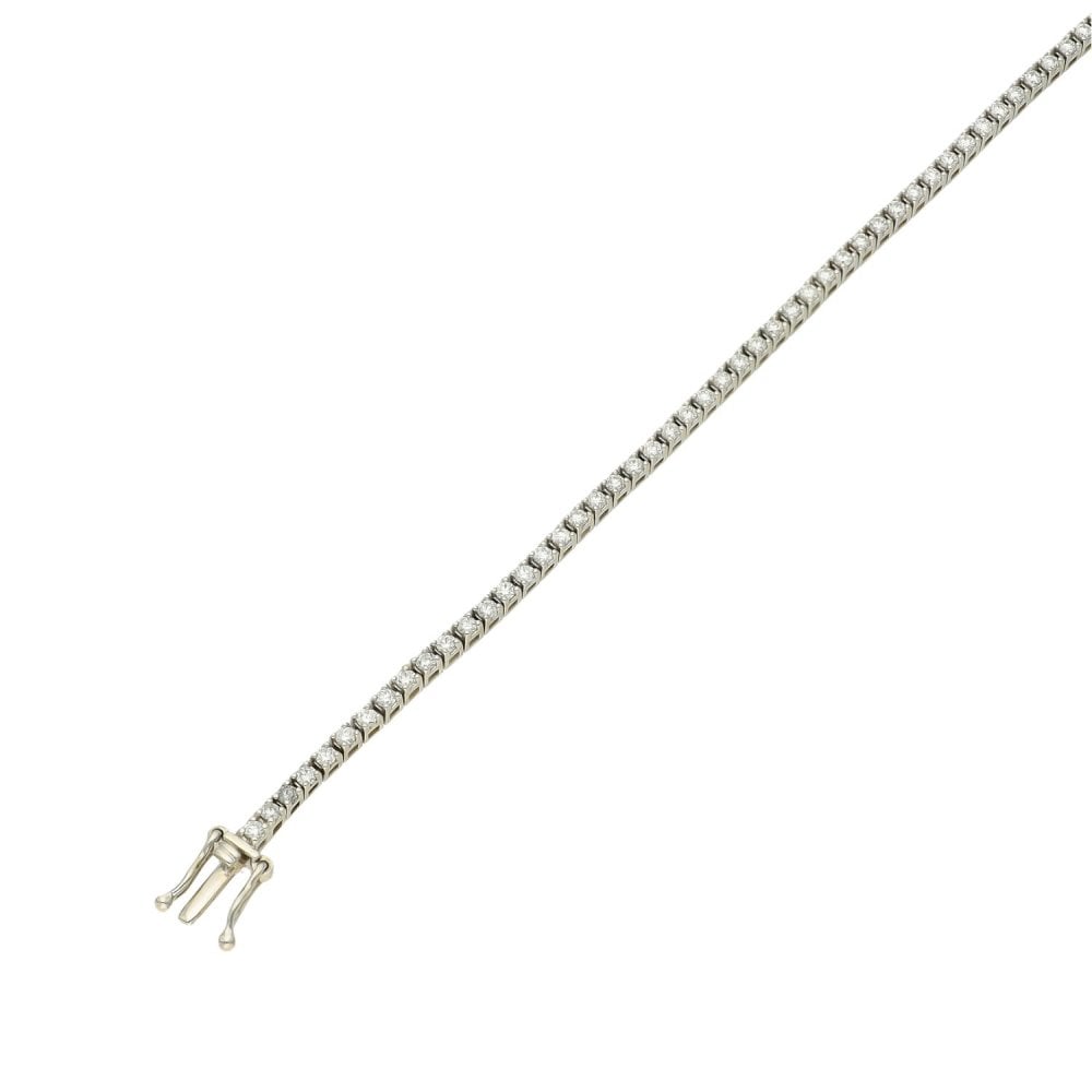 Platinum Diamond Tennis Bracelet - 7" - 10.0g - 1.50ct