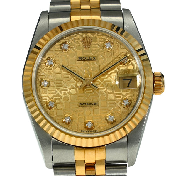 Datejust 31 - Midsize Watch - Champagne Diamond Dial - 1998