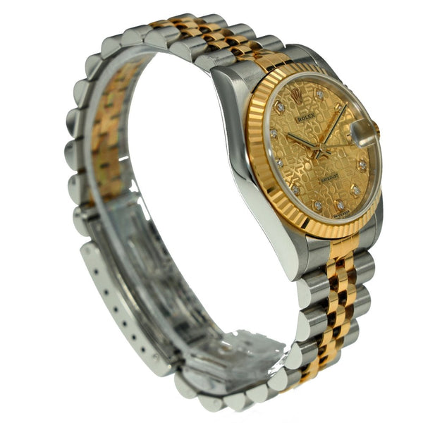 Datejust 31 - Midsize Watch - Champagne Diamond Dial - 1998