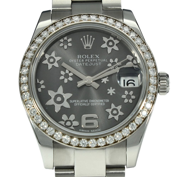 Datejust 178384 - Midsize Watch - Floral Dial Bezel - 2011