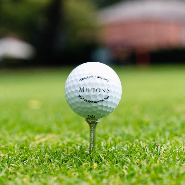 Platinum Diamond Golf Tee - 0.82ct - Lifesize Luxury