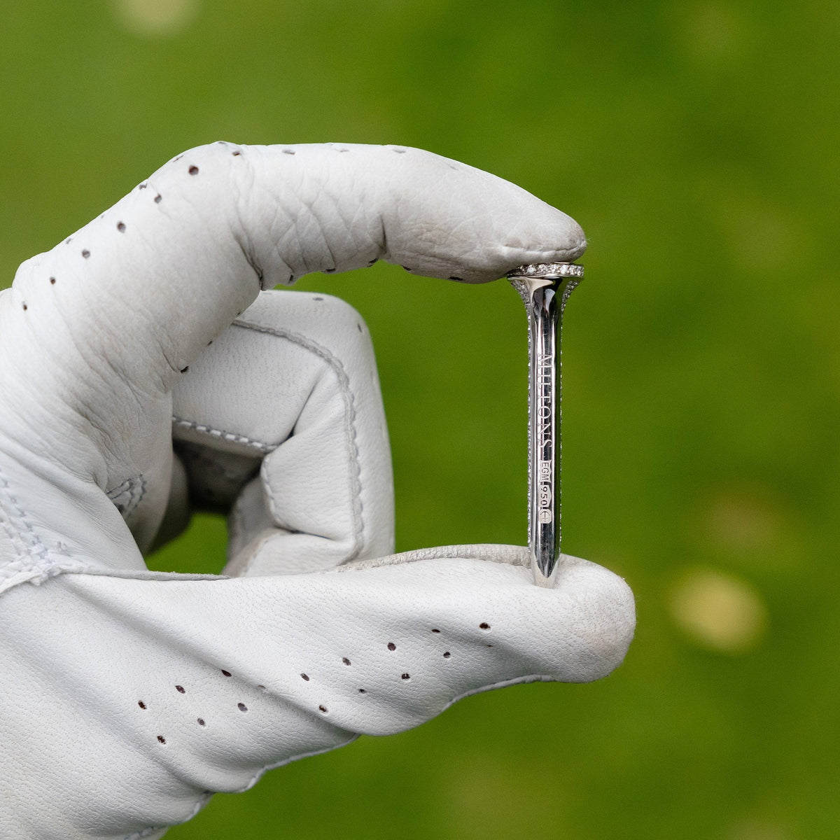 Platinum Diamond Golf Tee - 0.82ct - Lifesize Luxury