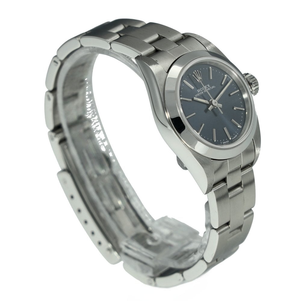 Oyster Perpetual 67180 - Ladies Watch - Blue Dial - 1998