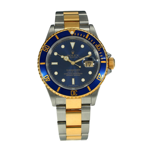 Submariner Blue 16613 - Mens Watch - Blue Dial - 2006