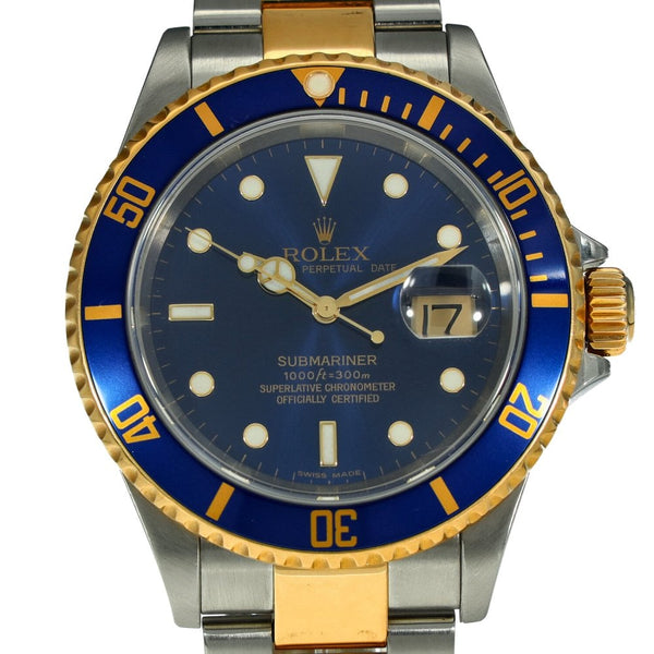Submariner Blue 16613 - Mens Watch - Blue Dial - 2006
