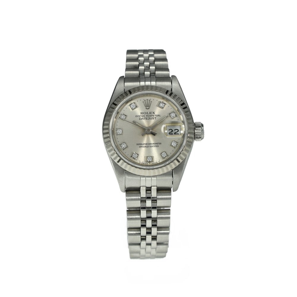 Lady Datejust 69174 - Silver Diamond Dial - 1992