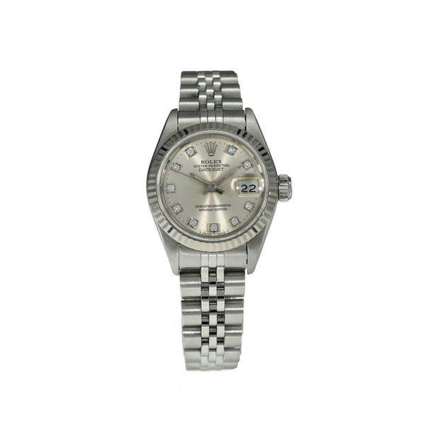 Lady Datejust 69174 - Silver Diamond Dial - 1992