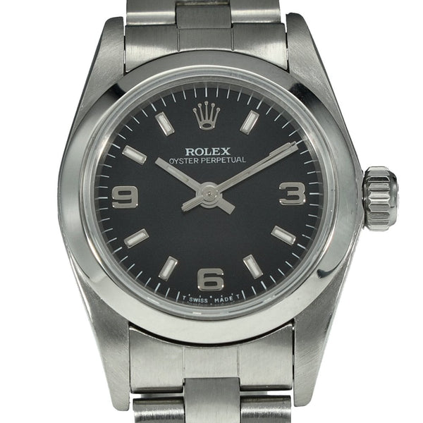 Oyster Perpetual 67180 - Ladies Watch - Black Dial - 1998