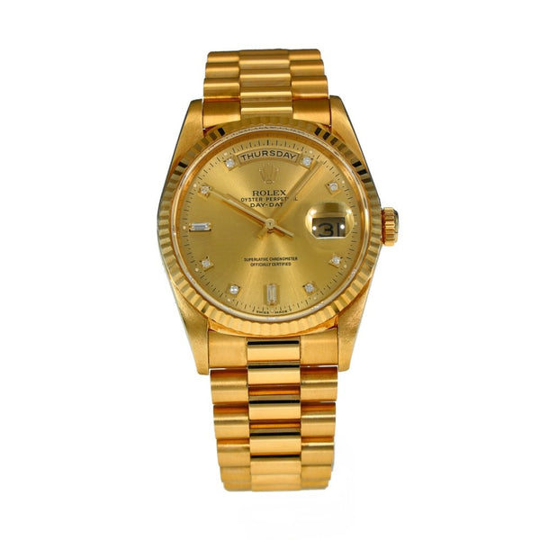 Day-Date 18238 - Champagne Diamond Dial - 1992