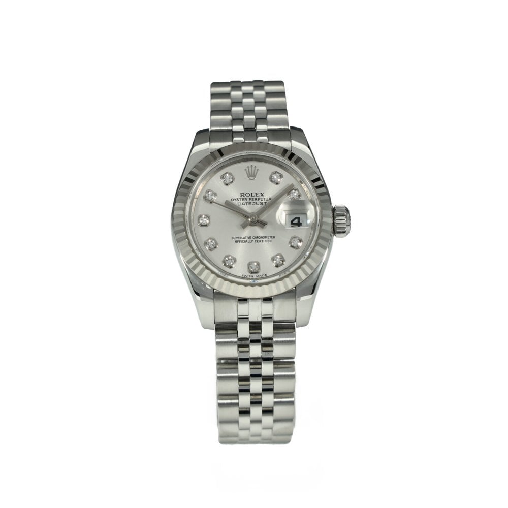 Lady Datejust 179174 - Silver Diamond Dial - 2012