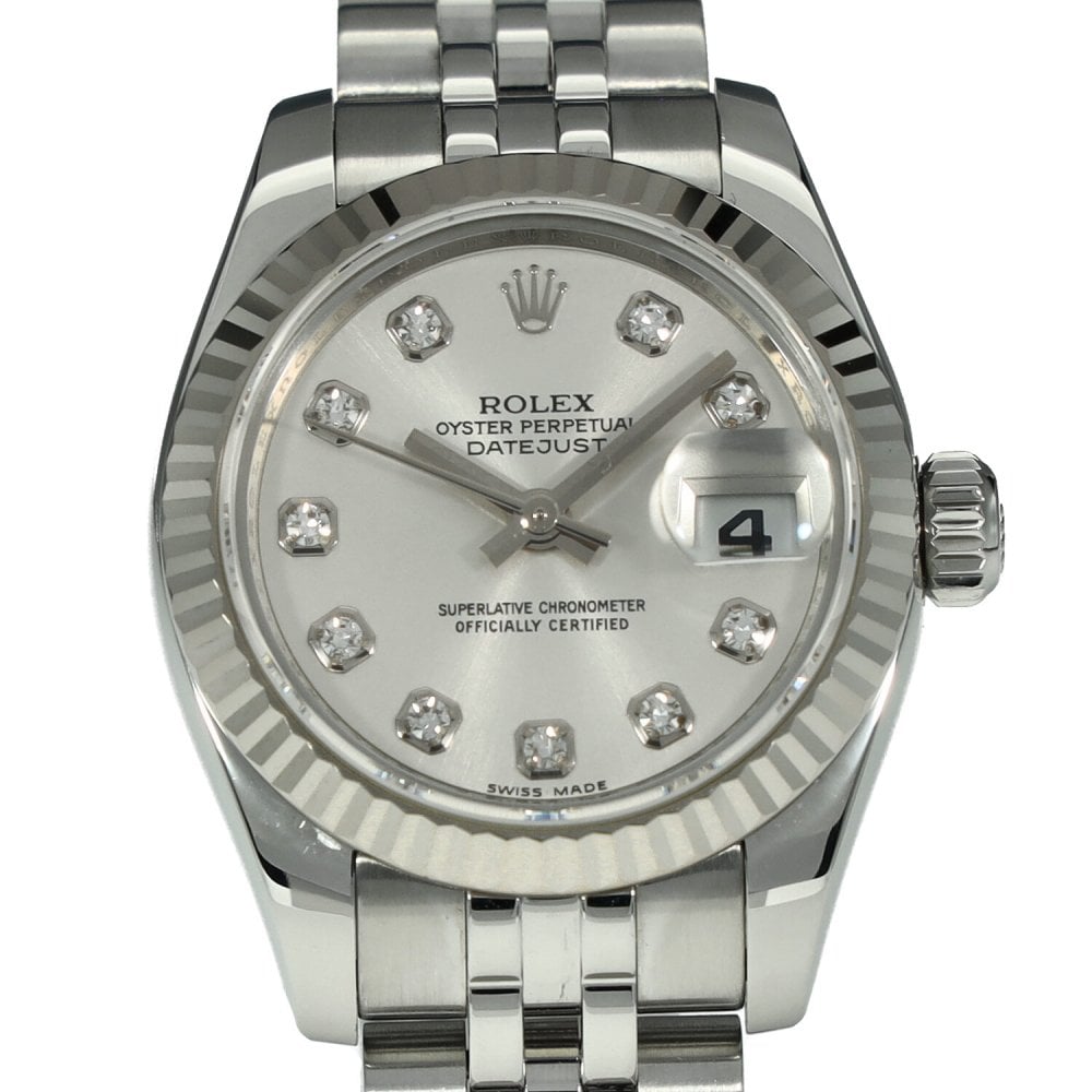 Lady Datejust 179174 - Silver Diamond Dial - 2012