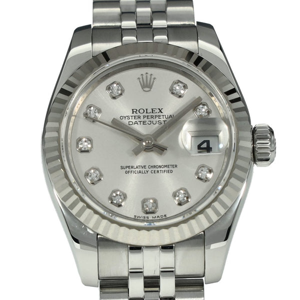 Lady Datejust 179174 - Silver Diamond Dial - 2012