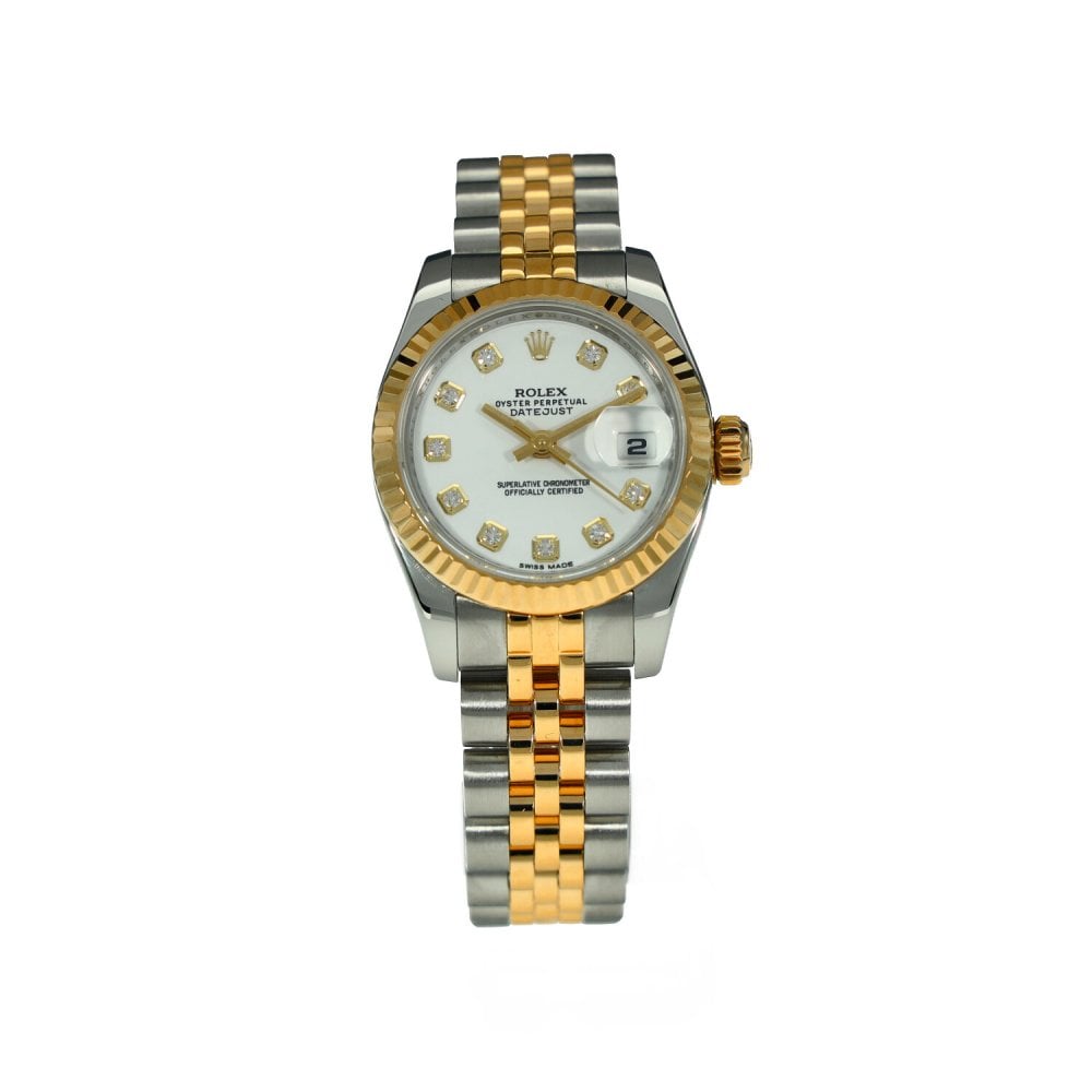 Lady Datejust 179173 - White Diamond Dial - 2014