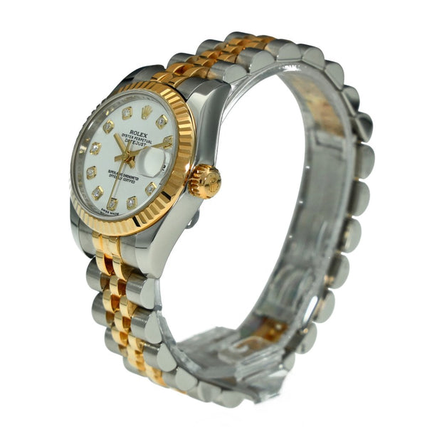 Lady Datejust 179173 - White Diamond Dial - 2014