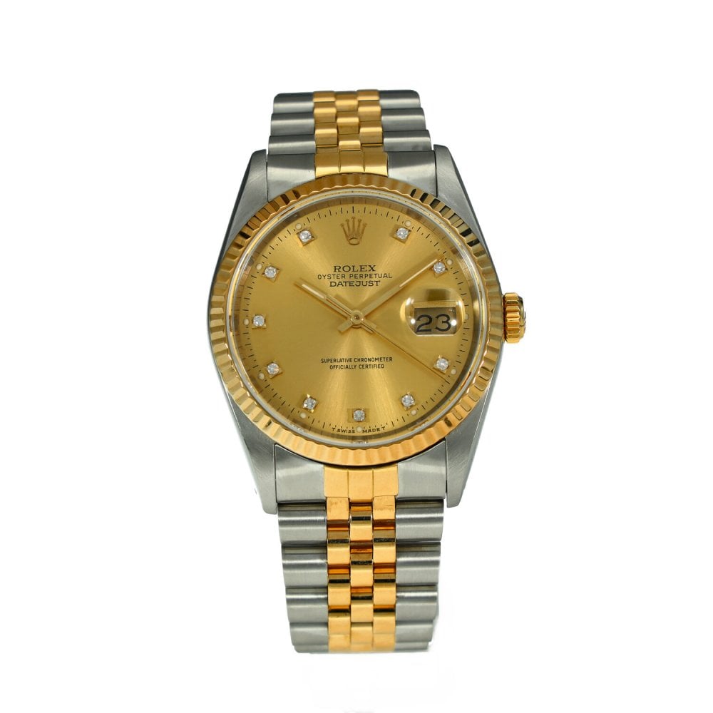 Datejust 36 16233 - Gents Watch - Diamond Dial - 1991