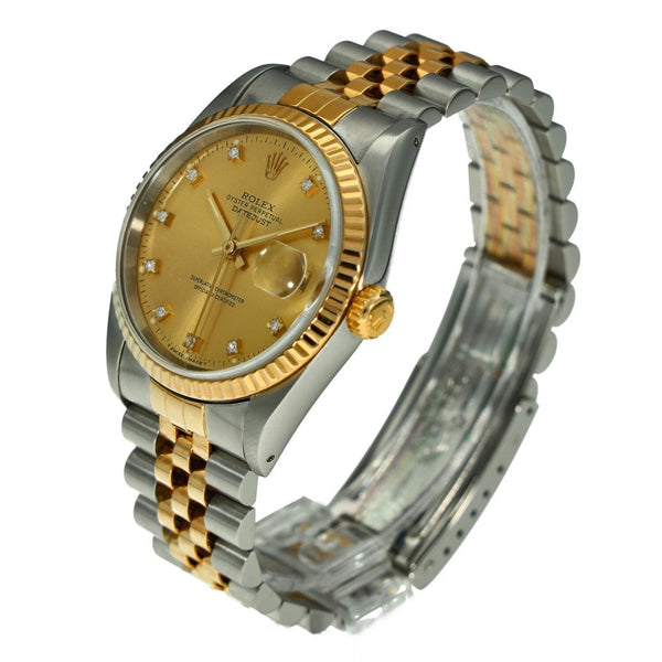 Datejust 36 16233 - Gents Watch - Diamond Dial - 1991