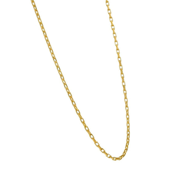 Ladies 9ct Yellow Gold Oval Belcher Chain - 22" - 4.0g