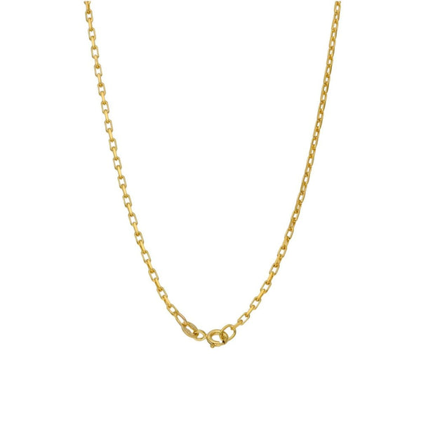 Ladies 9ct Yellow Gold Oval Belcher Chain - 22" - 4.0g