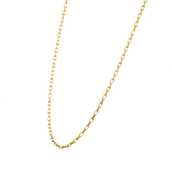 Ladies 9ct Yellow Gold Oval Belcher Chain - 22" - 4.0g
