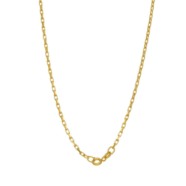 Ladies 9ct Yellow Gold Oval Belcher Chain - 22" - 4.0g