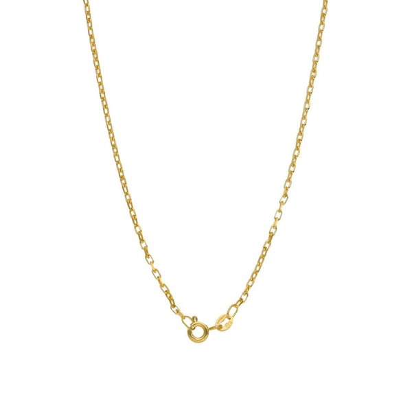 Ladies 9ct Yellow Gold Oval Belcher Chain - 22" - 2.9g