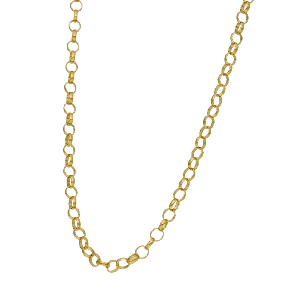 Gents 9ct Yellow Gold Round Belcher Chain - 30" - 11.0g